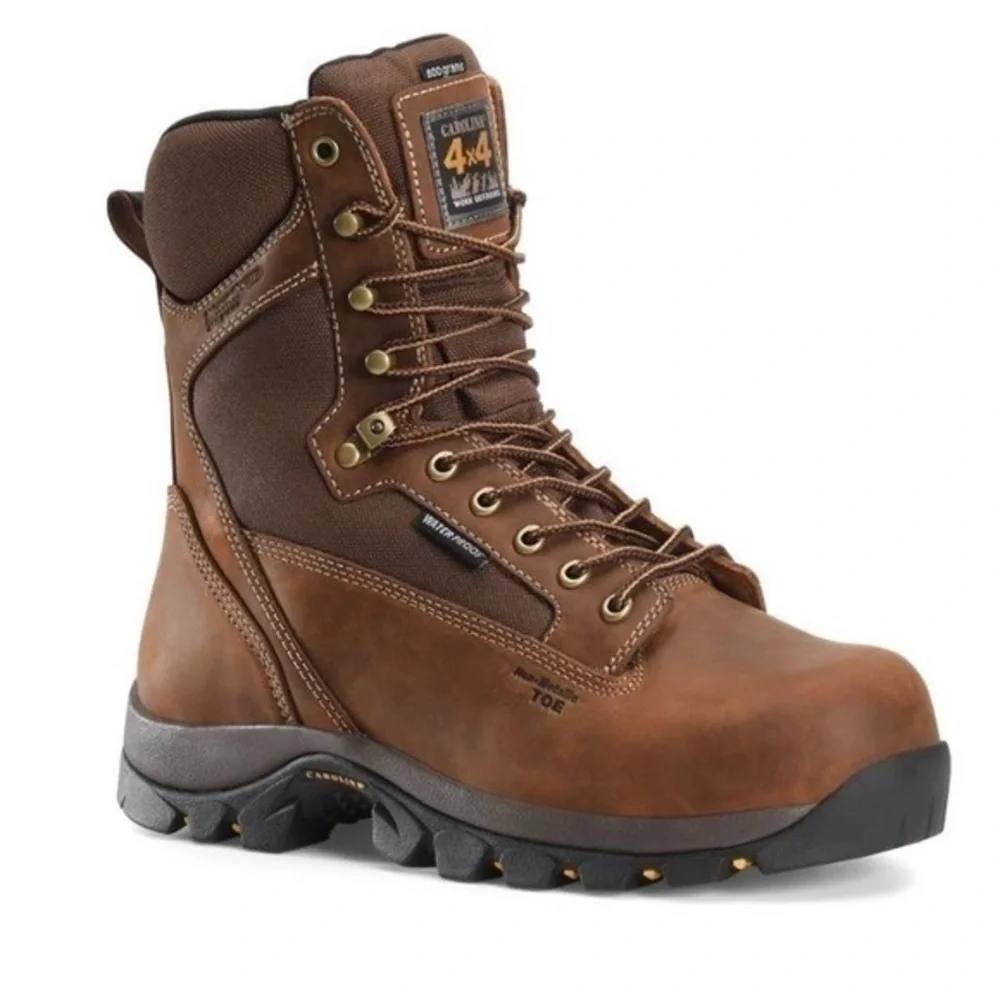 Carolina Forrest men’s 8” Waterproof Insulated 4x4 Work Boot 800 grams,steel toe